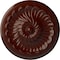 Ekena Millwork Flower Spiral Ceiling Medallion (Fits Canopies up to 2"), 12 1/4"OD x 2 1/4"P, Brushed Mahogany CM12FLBMF - alternate 1